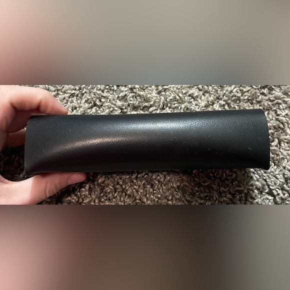 Hugo Boss Eyeglasses Case Boss Logo Snap Closure Sunglasses Black - Picture 7 of 11